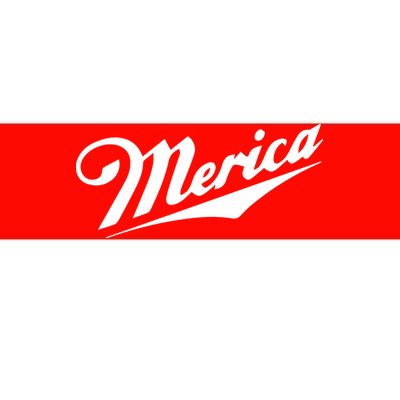 Merica Simple Logo Bumper Sticker