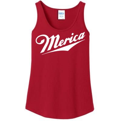 Merica Simple Logo Ladies Essential Tank