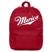 Merica Simple Logo 16 in Basic Backpack