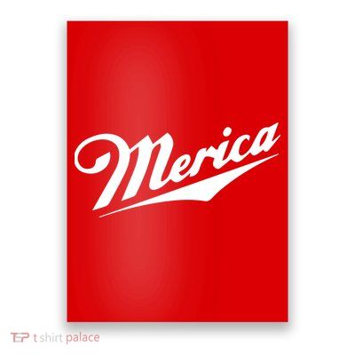 Merica Simple Logo Poster