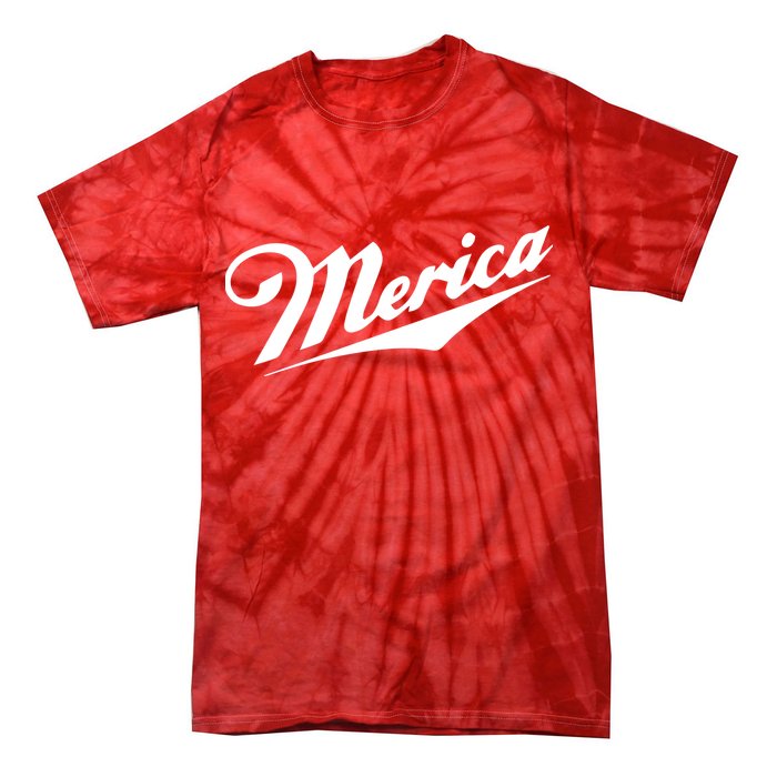 Merica Simple Logo Tie-Dye T-Shirt