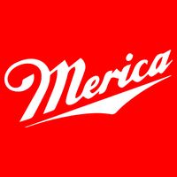 Merica Simple Logo Tie-Dye T-Shirt