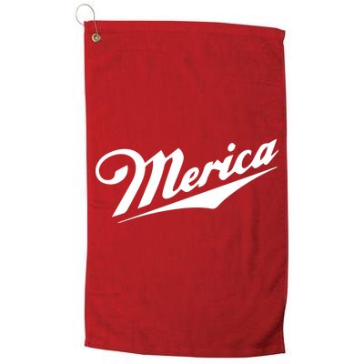 Merica Simple Logo Golf Towel