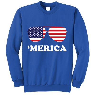 Merica Sun Glasses Shades USA Flag Sweatshirt