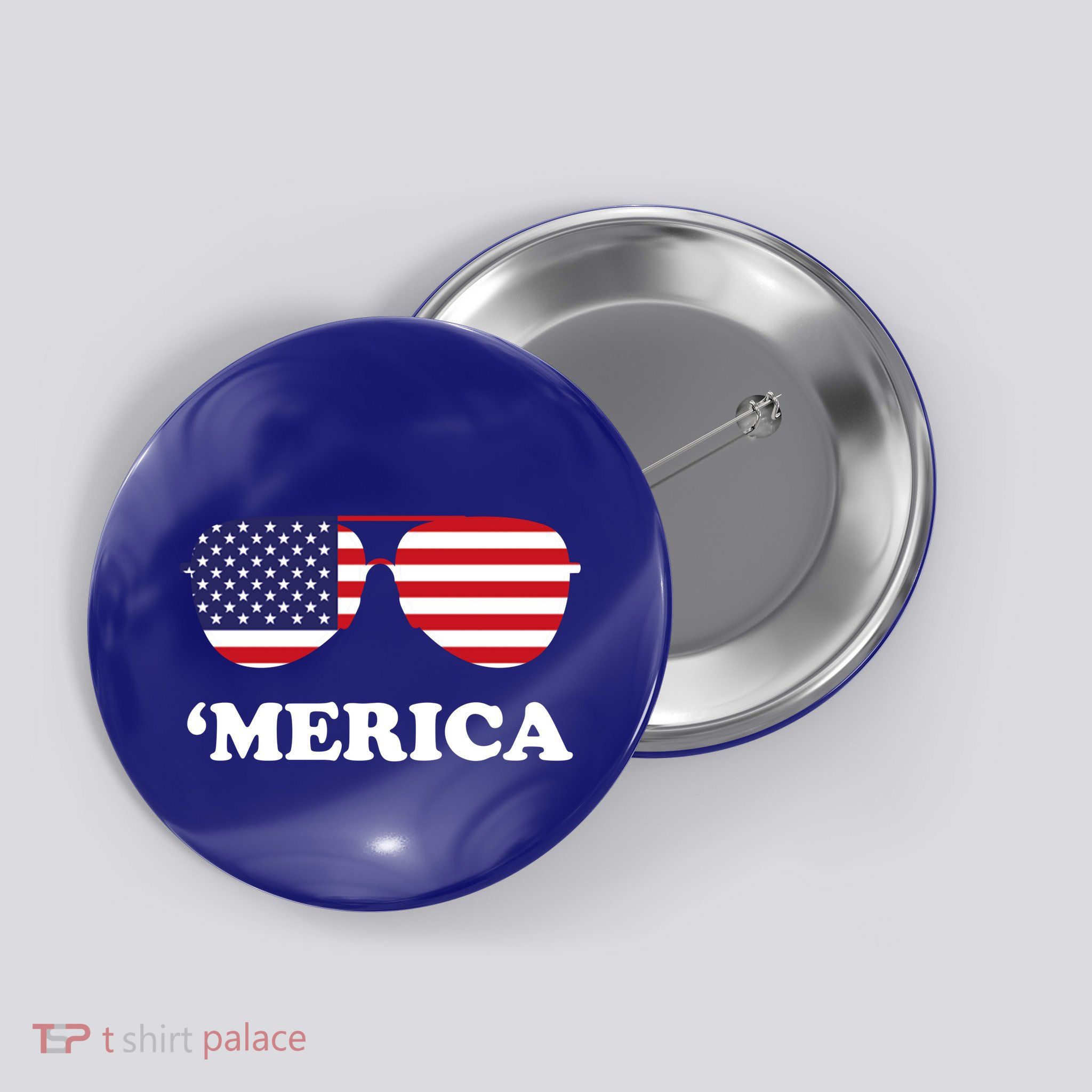 Merica Sun Glasses Shades USA Flag Button