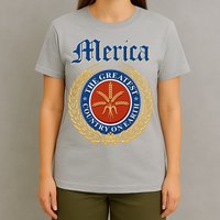 Merica The Greatest Country On Earth Beer Label  T-Shirt