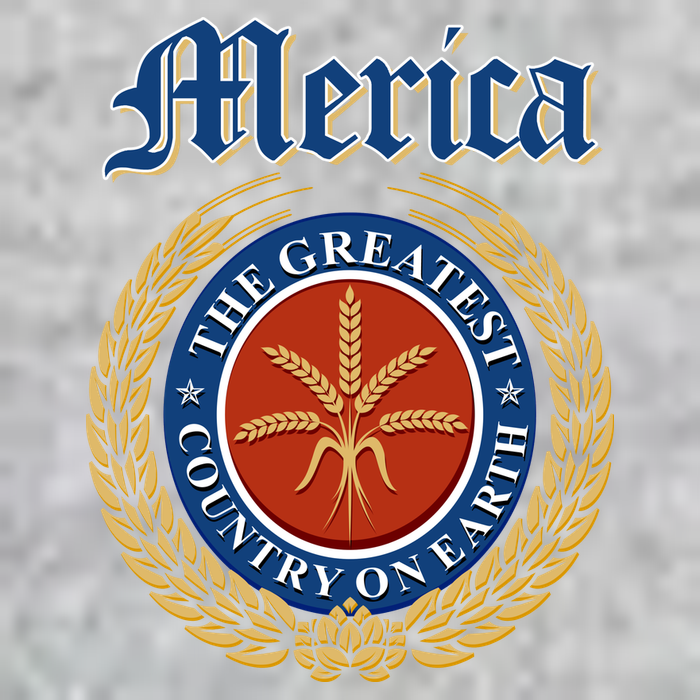 Merica The Greatest Country On Earth Beer Label  Premium T-Shirt