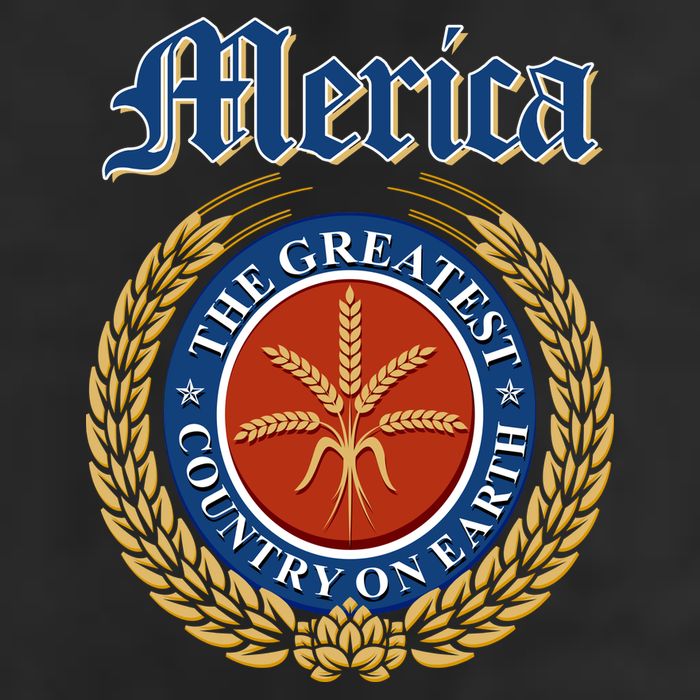 Merica The Greatest Country On Earth Beer Label  Adult Drive Performance Visor