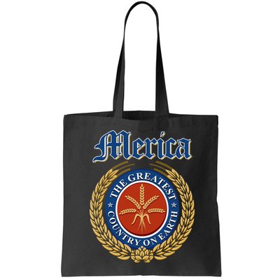 Merica The Greatest Country On Earth Beer Label  Bag