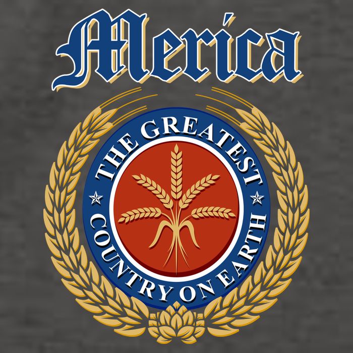 Merica The Greatest Country On Earth Beer Label  Vector Backpack