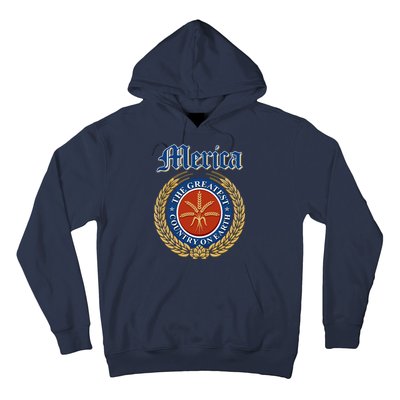 Merica The Greatest Country On Earth Beer Label  Hoodie