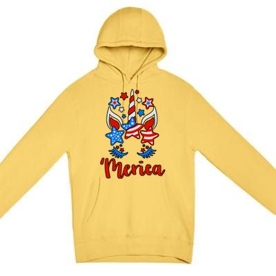 'Merica Unicorn Premium Pullover Hoodie