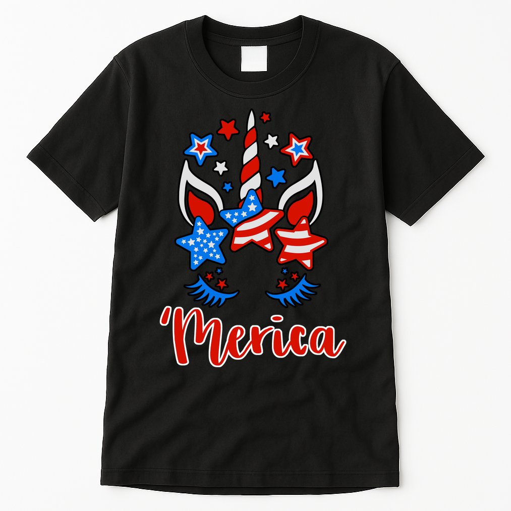'Merica Unicorn Tall T-Shirt