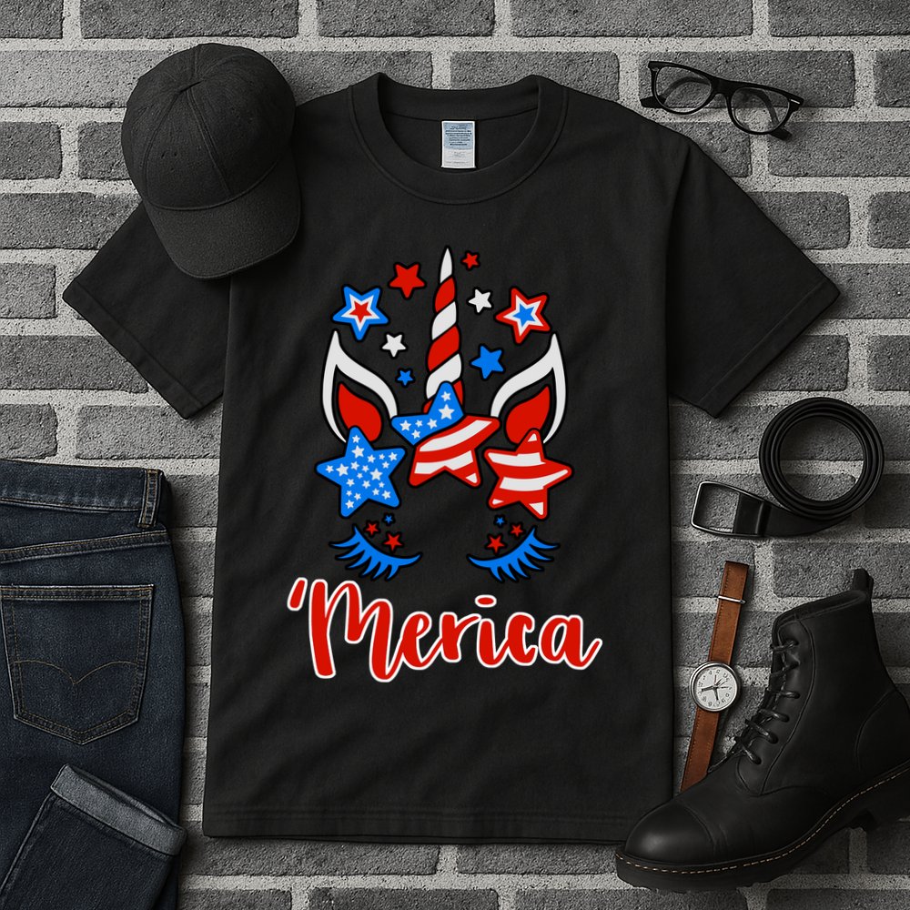 'Merica Unicorn Tall T-Shirt