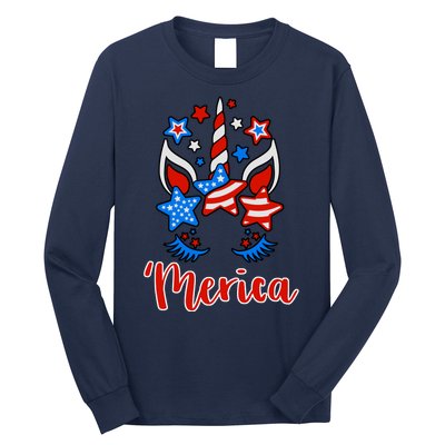 'Merica Unicorn Long Sleeve Shirt