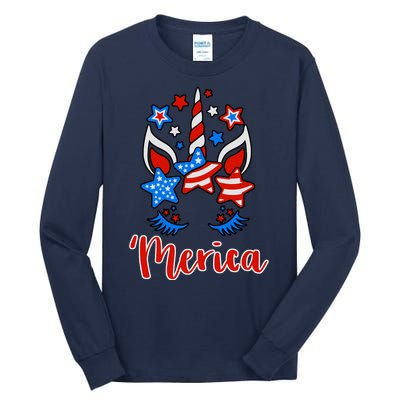 'Merica Unicorn Tall Long Sleeve T-Shirt