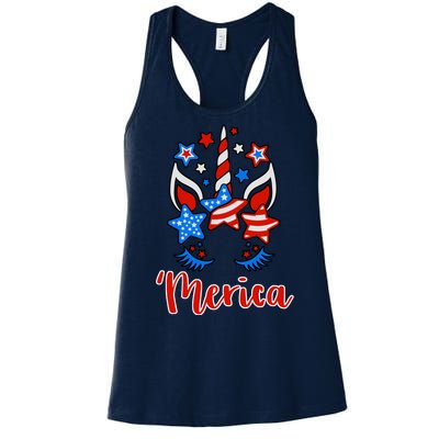 'Merica Unicorn Women's Racerback Tank