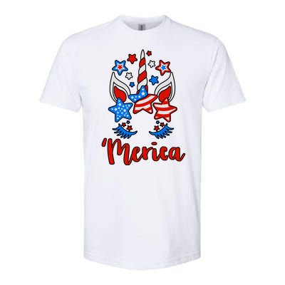 'Merica Unicorn Softstyle® CVC T-Shirt