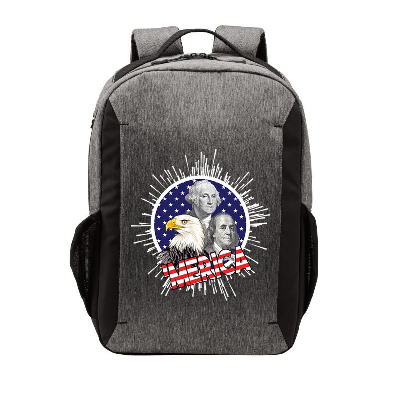 Merica US Presidents Bald Eagle USA Flag Vector Backpack