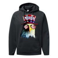 Merica USA Eagle Performance Fleece Hoodie