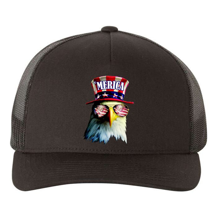 Merica USA Eagle Yupoong Adult 5-Panel Trucker Hat