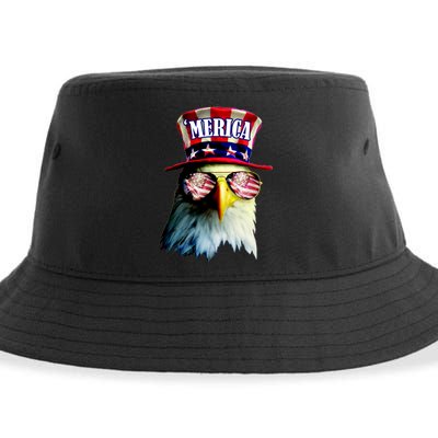 Merica USA Eagle Sustainable Bucket Hat