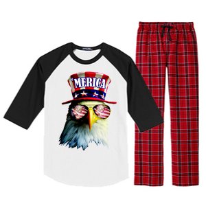 Merica USA Eagle Raglan Sleeve Pajama Set