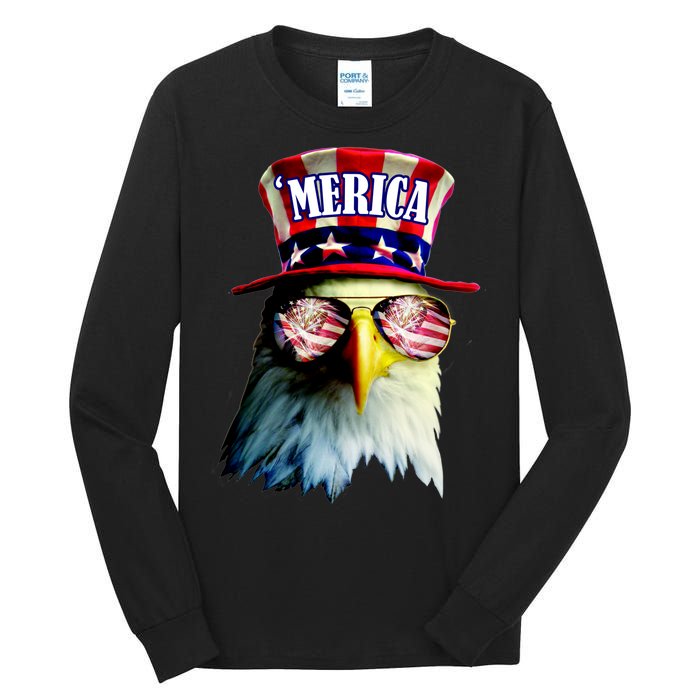 Merica USA Eagle Tall Long Sleeve T-Shirt