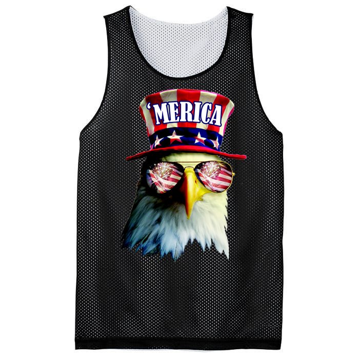 Merica USA Eagle Mesh Reversible Basketball Jersey Tank