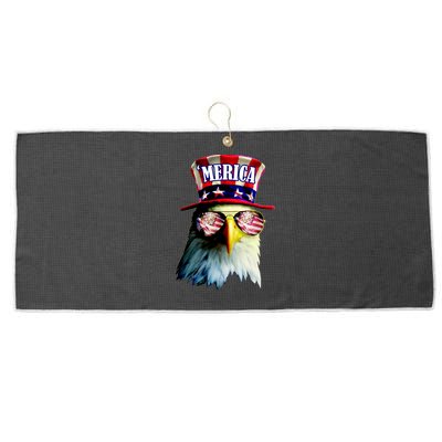 Merica USA Eagle Large Microfiber Waffle Golf Towel