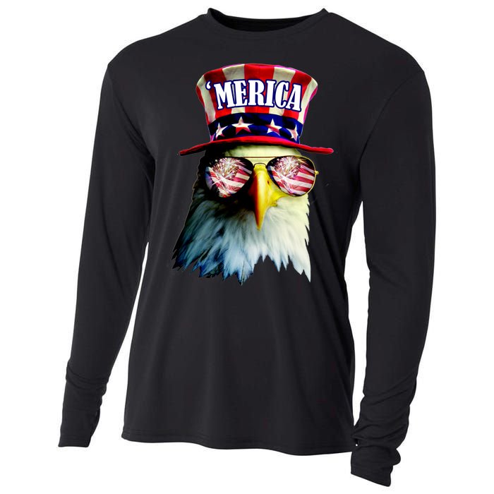 Merica USA Eagle Cooling Performance Long Sleeve Crew