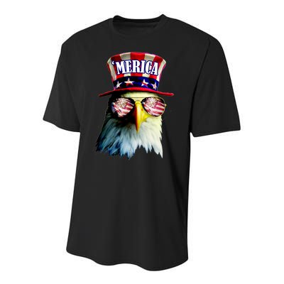 Merica USA Eagle Youth Performance Sprint T-Shirt