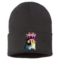 Merica USA Eagle Sustainable Knit Beanie