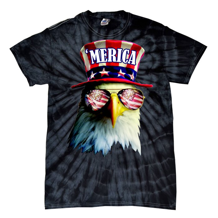 Merica USA Eagle Tie-Dye T-Shirt