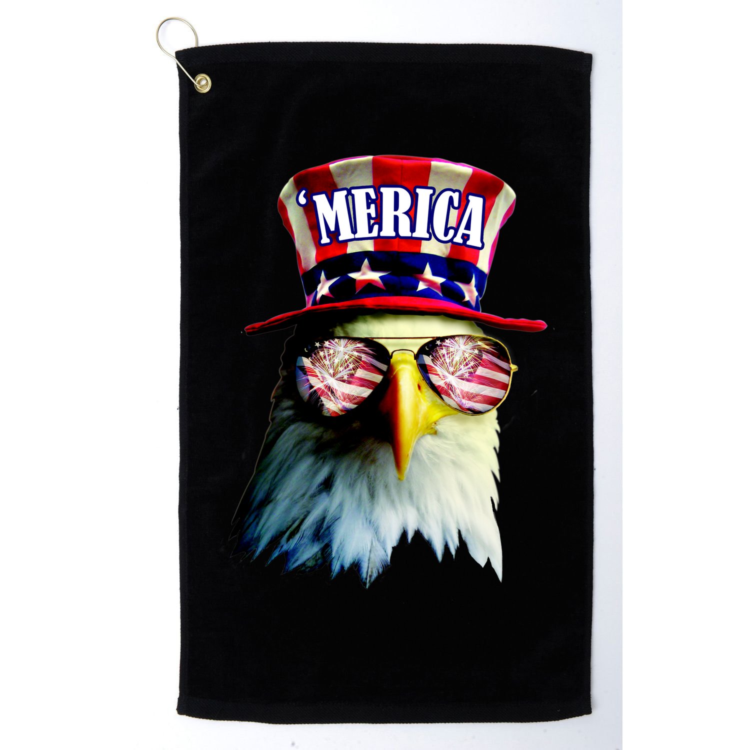 Merica USA Eagle Golf Towel
