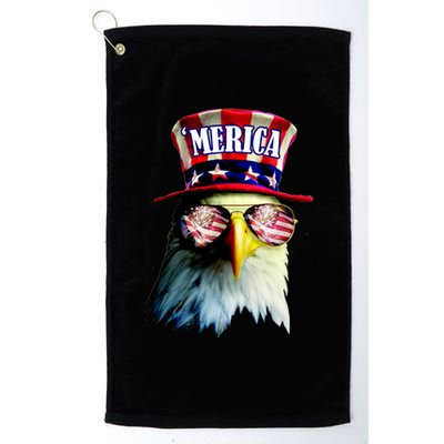 Merica USA Eagle Platinum Collection Golf Towel