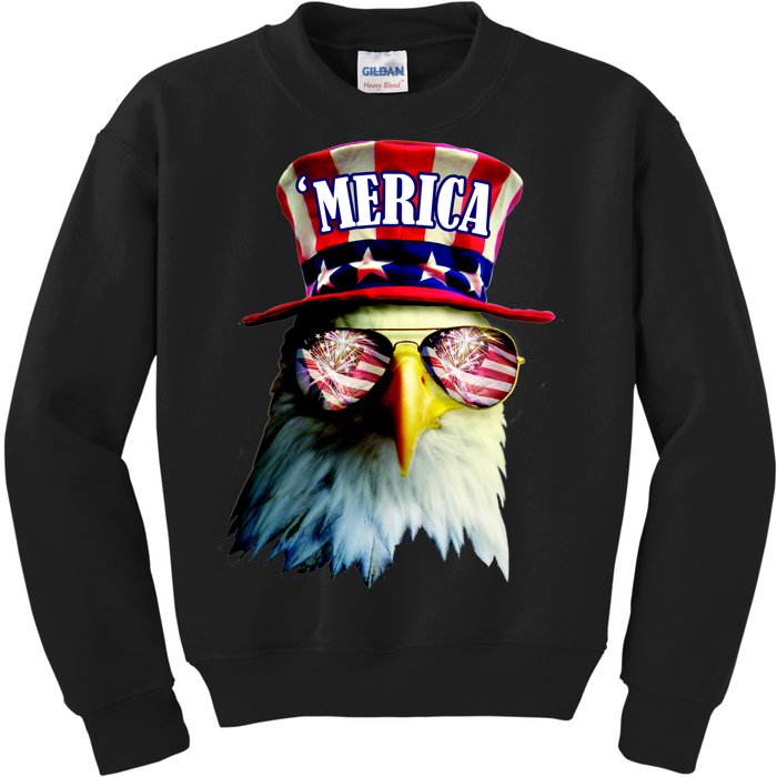 Merica USA Eagle Kids Sweatshirt