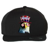 Merica USA Eagle Wool Snapback Cap