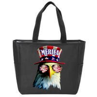 Merica USA Eagle Zip Tote Bag