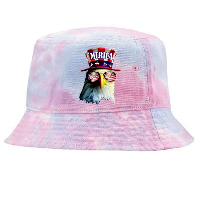 Merica USA Eagle Tie-Dyed Bucket Hat