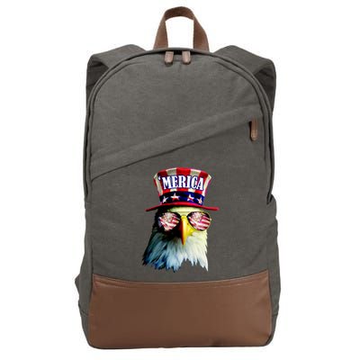 Merica USA Eagle Cotton Canvas Backpack