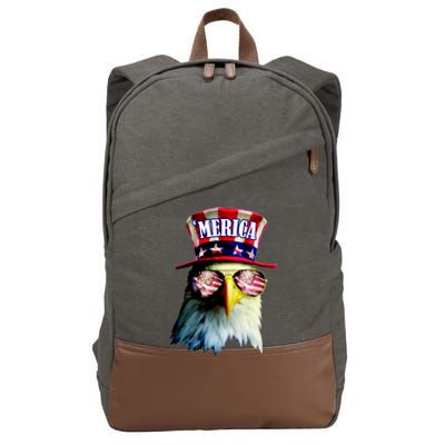 Merica USA Eagle Cotton Canvas Backpack