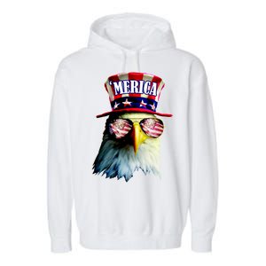 Merica USA Eagle Garment-Dyed Fleece Hoodie