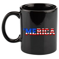Merica USA Logo 11oz C Handle Ceramic Mug