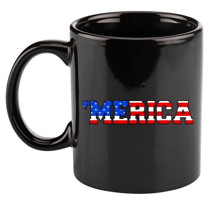 Merica USA Logo 11oz C Handle Ceramic Mug
