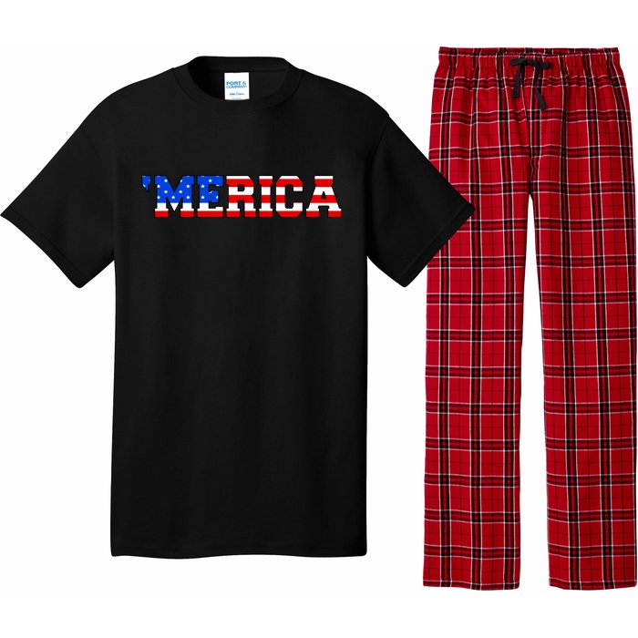 Merica USA Logo Pajama Set