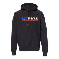 Merica USA Logo Premium Hoodie