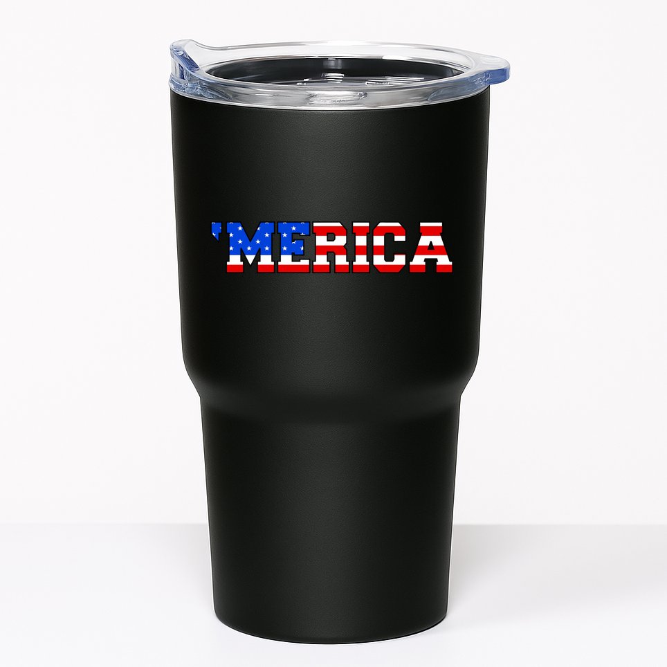Merica USA Logo Tumbler