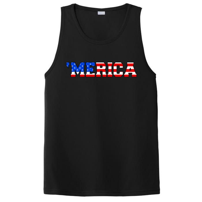 Merica USA Logo PosiCharge Competitor Tank