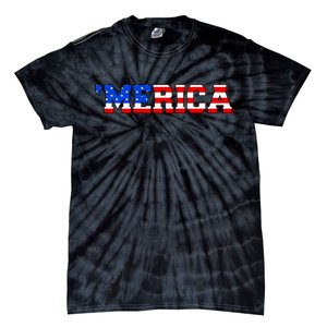 Merica USA Logo Tie-Dye T-Shirt